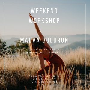 Workshop Maëva Boldron - évènement yoga a Aix les bains